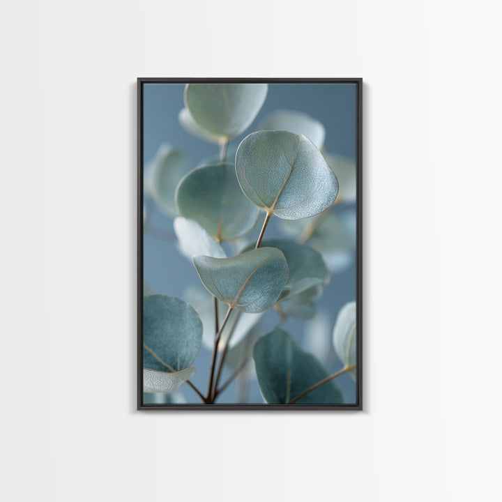 Botanical Eucalyptus Branch Framed Canvas Print, Medical Office Art, Medical Office Decor, Office Decor, Fine Art, Calm, MOA-2x3-83