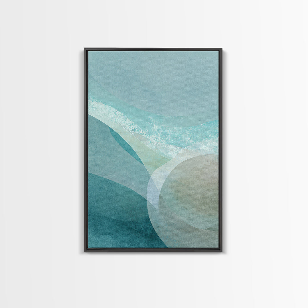 Calming Blue Abstract Canvas Print, Medical Office Art, Wall Decor, Office Decor, Abstract Art, Calm, Medical Office Decor, MOA-2x3-9