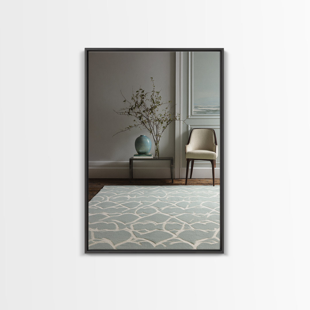 Clean Geometric Composition Framed Canvas Print, Medical Office Art, Printable Art, Office Decor, Calm, Medical Wall Art, MOA-2x3-90