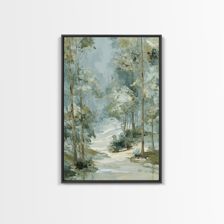 Gentle Forest Path Framed Canvas Print, Medical Office Art, Animal Art, Office Decor, Fine Art, Calm, Heart Anatomy Print, MOA-2x3-97