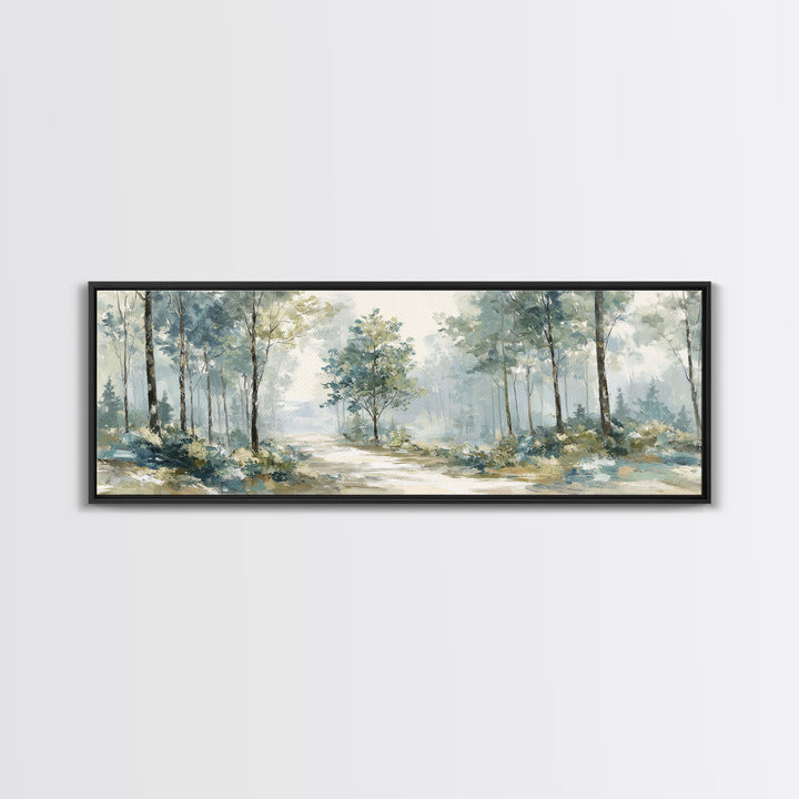 Gentle Forest Path Canvas Print, Medical Office Art, Medical Decor, Office Decor, Oil Painting, Calm, Science Art, MOA-3x1-33