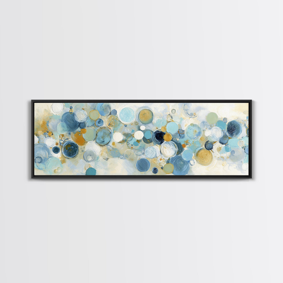 Abstract Cells and Circles as Soothing Pattern Canvas Print, Medical Office Art, Heart Anatomy Print, Office Decor, Calm, MOA-3x1-69