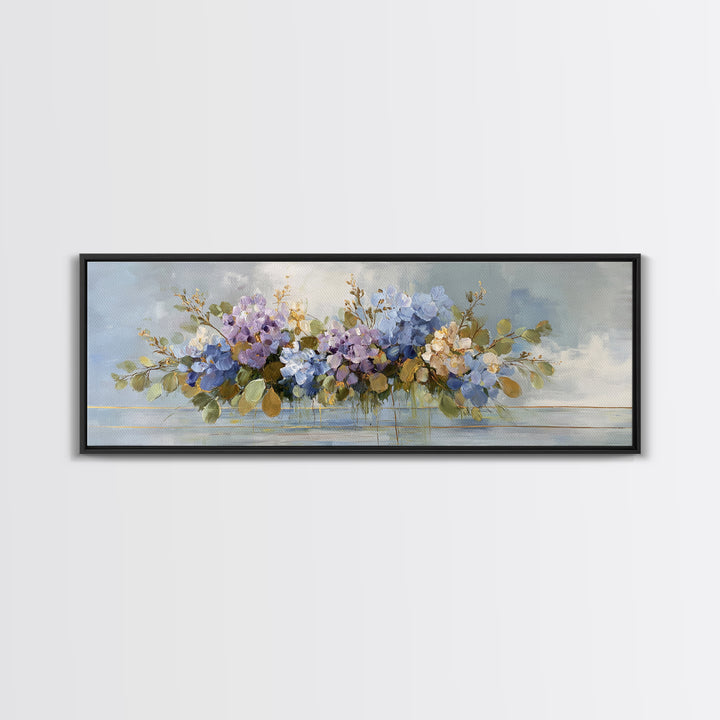 Lavender Botanical Still Life Canvas Print, Medical Office Art, Anatomy Art, Office Decor, Watercolor Art, Calm, MOA-3x1-85