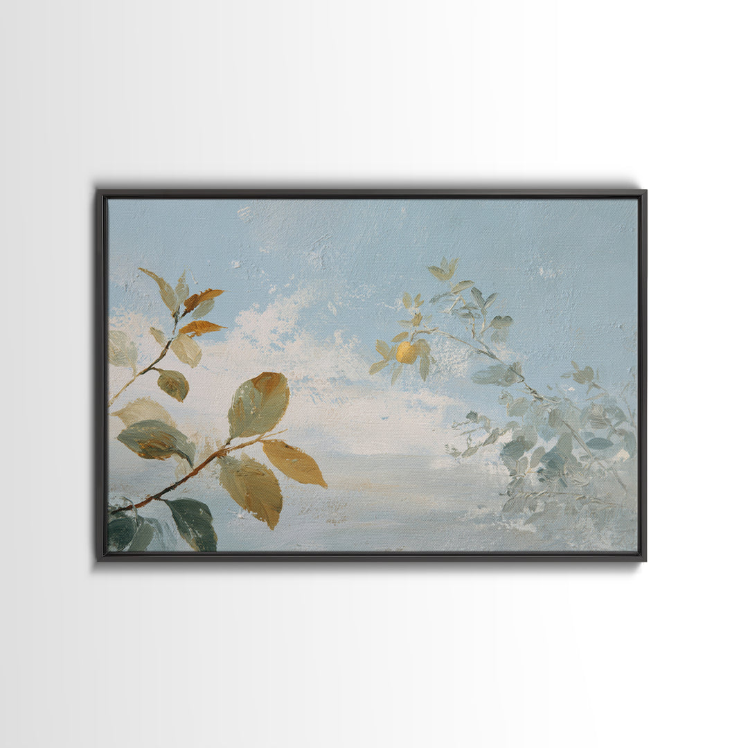 Fresh Citrus and Leaves for Bright Optimism Framed Canvas Print, Medical Office Art, Dental Office Decor, Office Decor, Calm, MOA-3x2-28