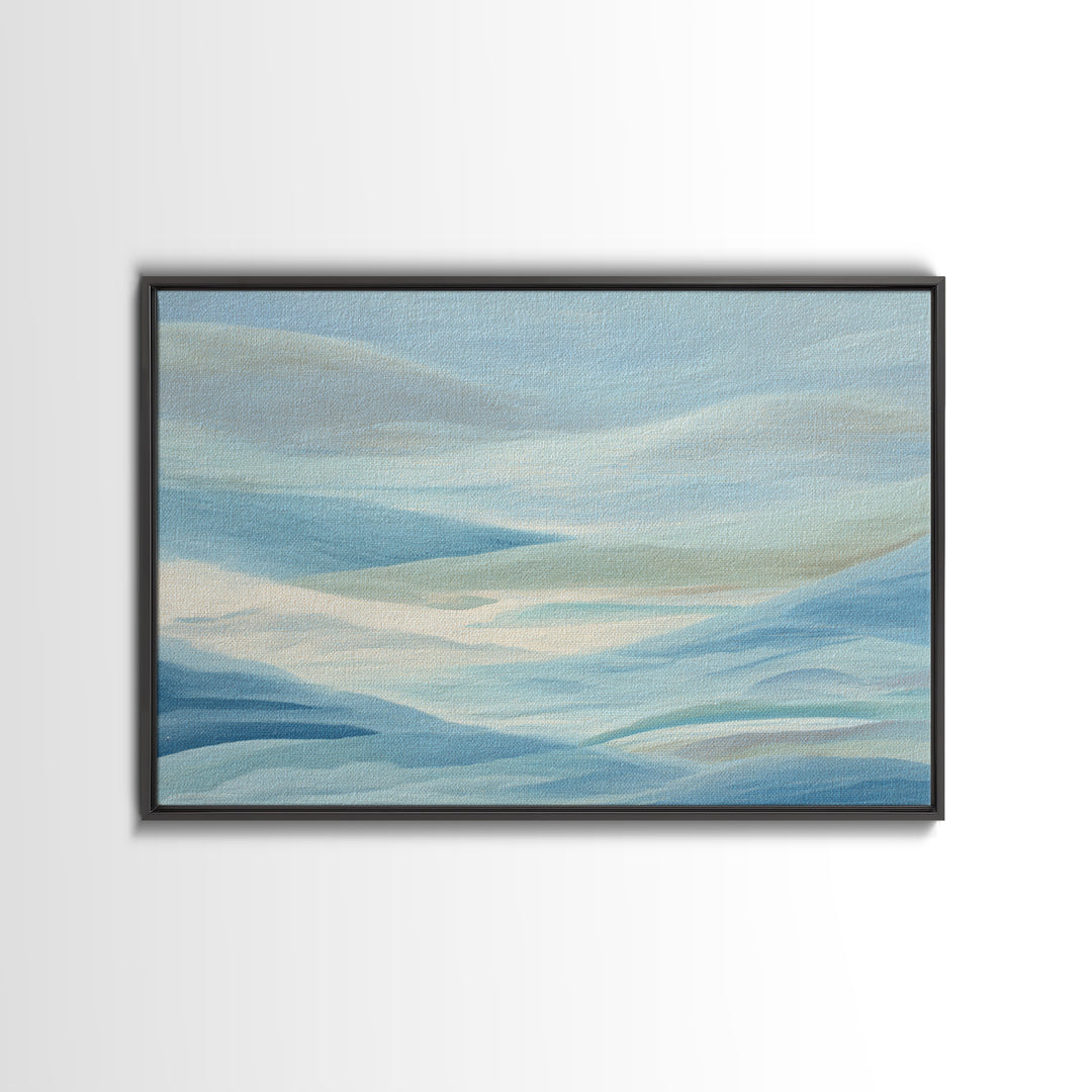 Calming Blue Abstract Canvas Print, Medical Office Art, School Nurse Art, Office Decor, Abstract Art, Calm, Luxury Decor, MOA-3x2-29
