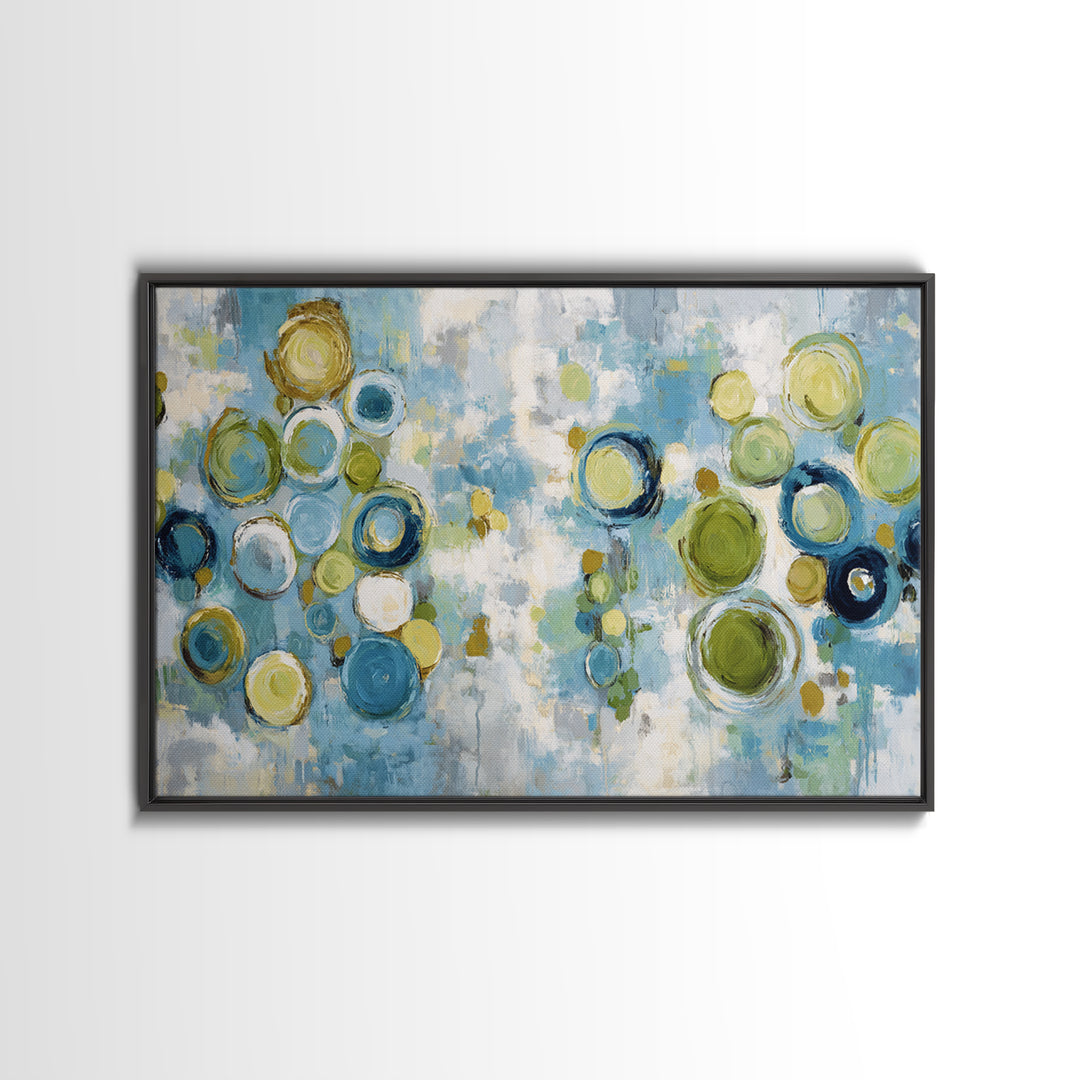 Abstract Cells and Circles as Soothing Pattern Canvas Print, Medical Office Art, Anatomy Poster, Office Decor, Abstract Art, MOA-3x2-33