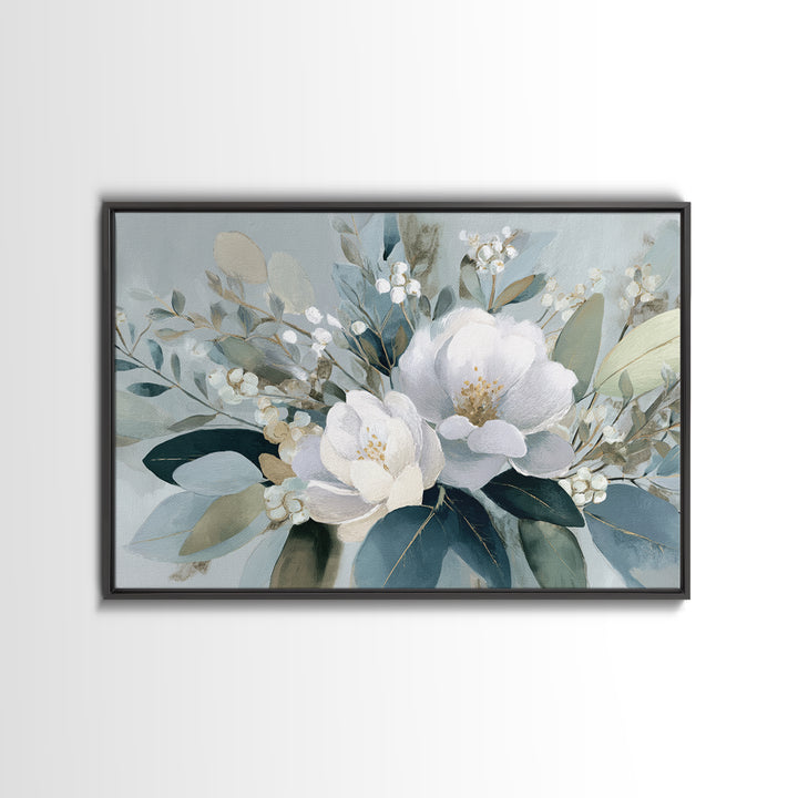 Lavender Botanical Still Life Canvas Print, Medical Office Art, Heart Anatomy Print, Office Decor, Oil Painting, Calm, MOA-3x2-49