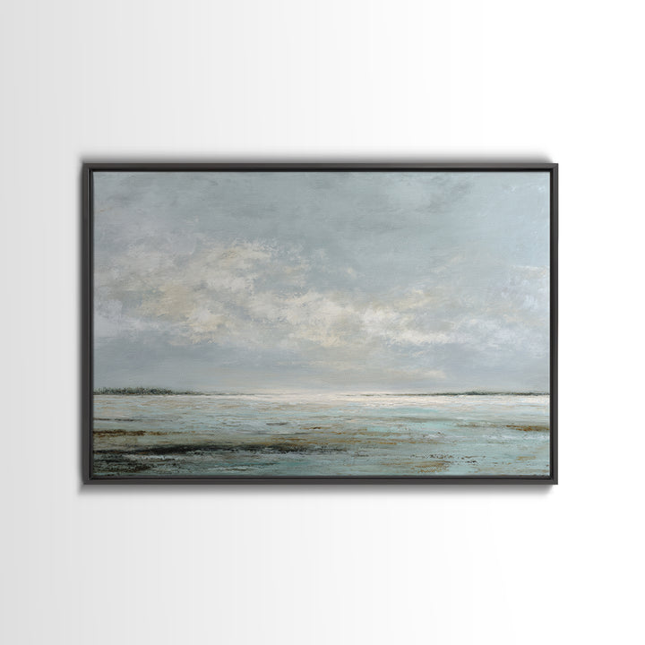 Large Neutral Landscape Canvas Print, Medical Office Art, Neutral Decor, Office Decor, Oil Painting, Calm, Wall Art, Home Decor, MOA-3x2-68