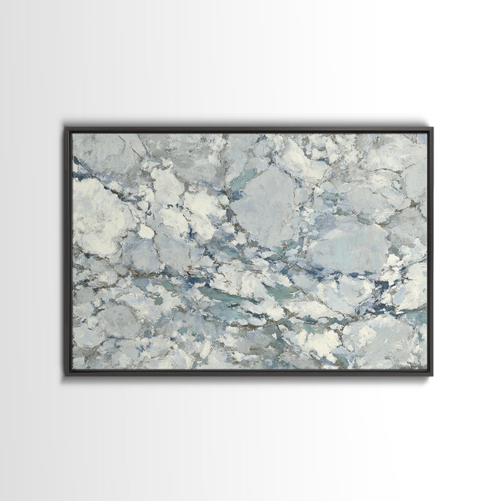 Subtle Marble Texture Framed Canvas Print, Medical Office Art, Healthcare Wall Art, Office Decor, Watercolor Art, Calm, MOA-3x2-71