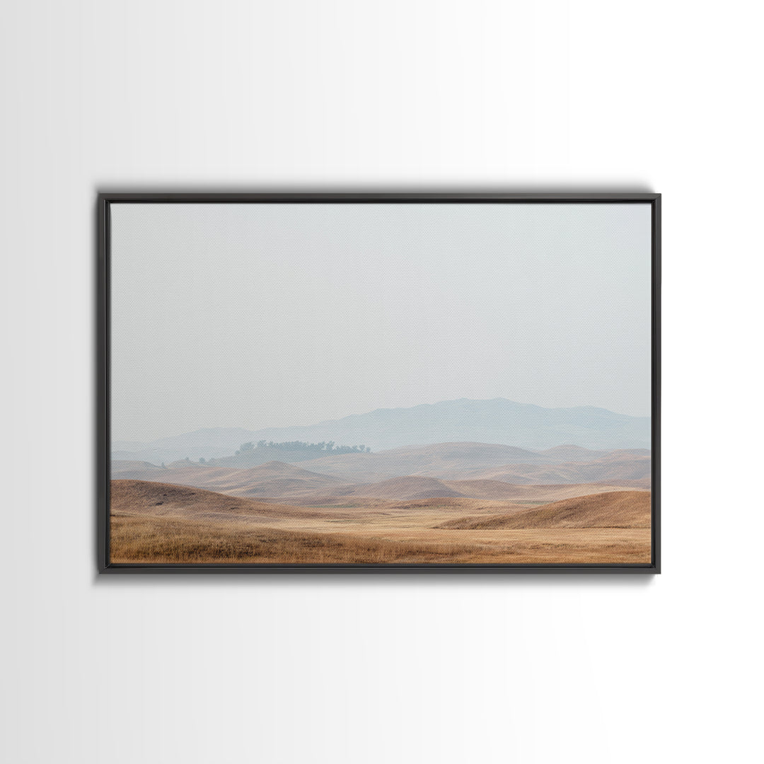 Large Neutral Landscape Framed Canvas Print, Medical Office Art, Luxury Decor, Office Decor, Fine Art, Calm, Digital Wall Art, MOA-3x2-92