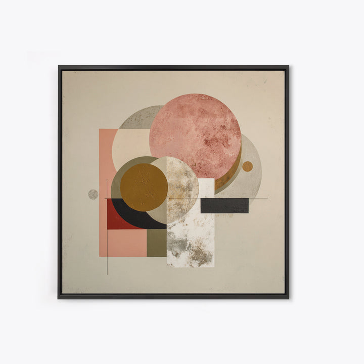 Modern Landscape with Simplified Horizon Framed Canvas Print, Modern Art, Statement Artwork, Living Room Decor, Modern, MOD-1x1-33