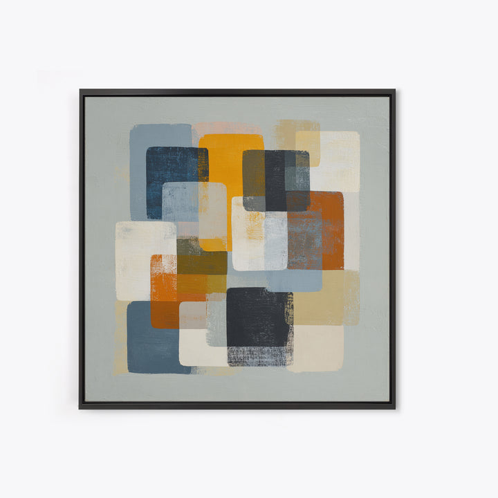 High Contrast Gallery Abstract Framed Canvas Print, Modern Art, Set of 3 Prints, Living Room Decor, Fine Art, Modern, MOD-1x1-72