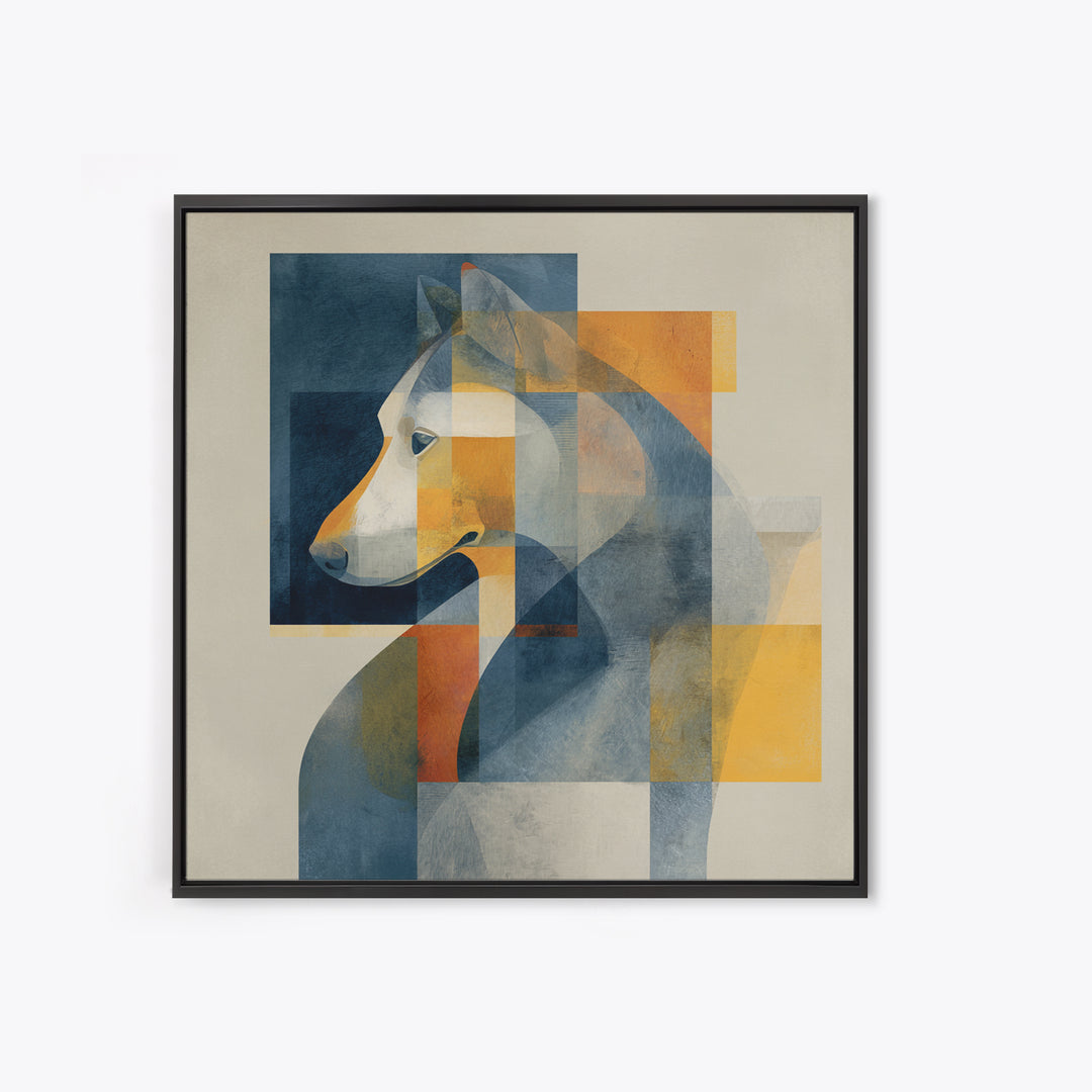 Modern Animal Portrait Canvas Print, Modern Art, Poster Art, Living Room Decor, Fine Art, Modern, Minimalist Decor, MOD-1x1-94