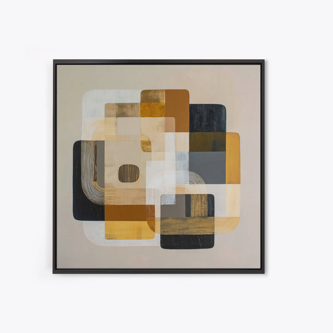 Bold Abstract Composition Canvas Print, Modern Art, Wall Art, Living Room Decor, Fine Art, Modern, Artwork, Art Nouveau, MOD-1x1-97