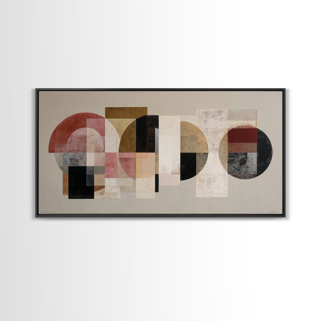 High Contrast Gallery Abstract Framed Canvas Print, Modern Art, Statement Artwork, Living Room Decor, Abstract Art, Modern, MOD-2x1-20