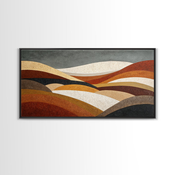 Modern Landscape with Simplified Horizon Canvas Print, Modern Art, Canvas, Living Room Decor, Fine Art, Modern, Boho Wall Art, MOD-2x1-53