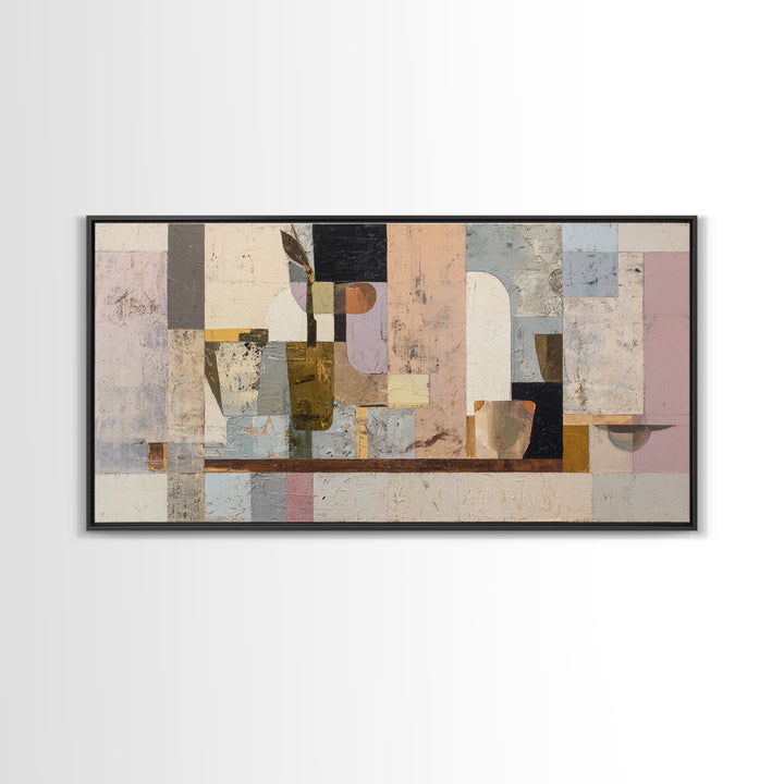 Contemporary Horse Portrait Framed Canvas Print, Modern Art, Contemporary Art, Living Room Decor, Modern, Wall Hanging, MOD-2x1-83