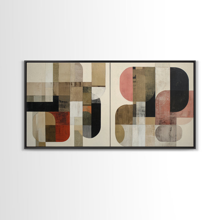 Bold Abstract Composition Canvas Print, Modern Art, Wall Hanging, Living Room Decor, Abstract Art, Modern, Bedroom Wall Art, MOD-2x1-93
