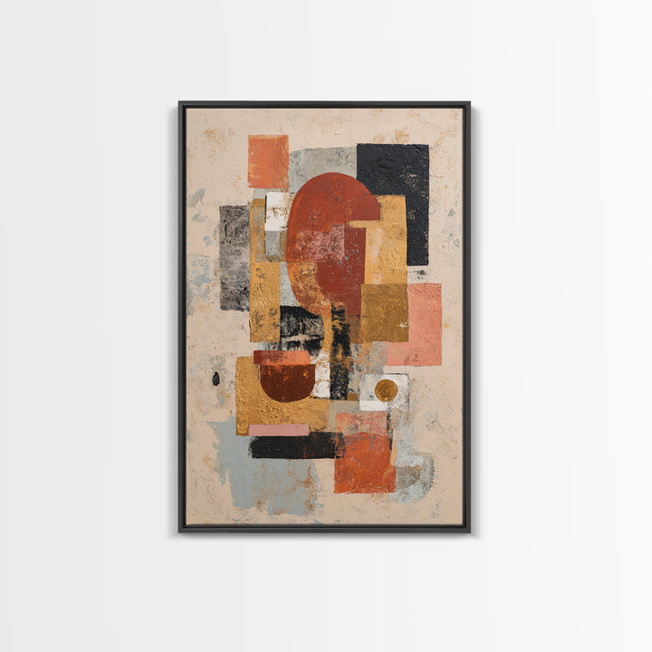 Bold Abstract Composition Canvas Print, Modern Art, Art Nouveau, Living Room Decor, Fine Art, Modern, Mid Century Modern Art, MOD-2x3-57