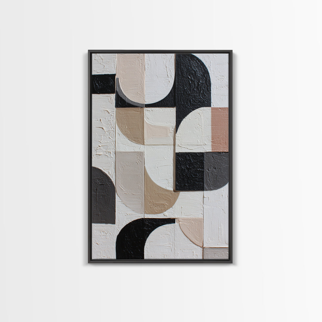 Large Organic Forms Framed Canvas Print, Modern Art, Art, Living Room Decor, Oil Painting, Modern, Canvas Art, Digital Print, MOD-2x3-59