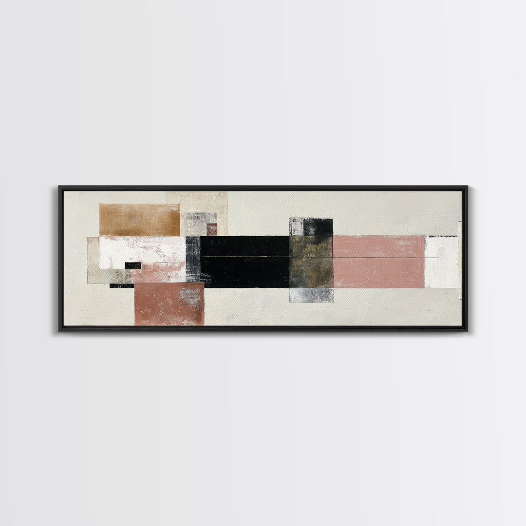 Modern Coastal Landscape Framed Canvas Print, Modern Art, Artwork, Living Room Decor, Oil Painting, Modern 258, Set of Prints, MOD-3x1-58