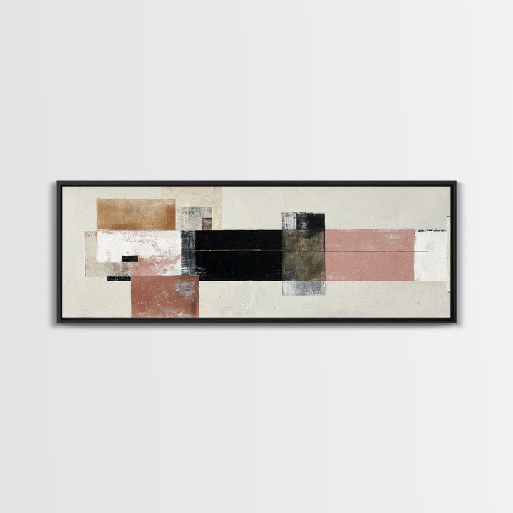 Modern Coastal Landscape Framed Canvas Print, Modern Art, Artwork, Living Room Decor, Oil Painting, Modern 258, Set of Prints, MOD-3x1-58