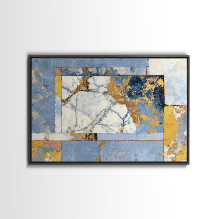 Large Marble Texture Abstract Framed Canvas Print, Modern Art, Canvas Wall Art, Living Room Decor, Abstract Art, Modern, MOD-3x2-20
