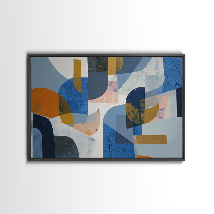 Bold Abstract Composition Framed Canvas Print, Modern Art, Gallery Decor, Living Room Decor, Abstract Art, Modern, MOD-3x2-77