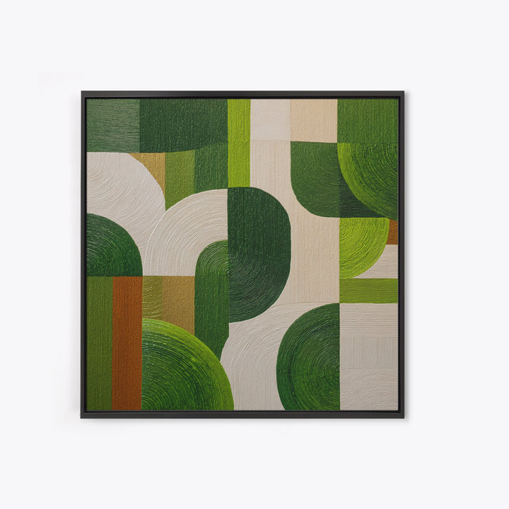 Green Botanical Study Canvas Print, Monochrome Art, Neutral Decor, Living Room Decor, Fine Art, Mono, Home Decor, Poster, MON-1x1-75