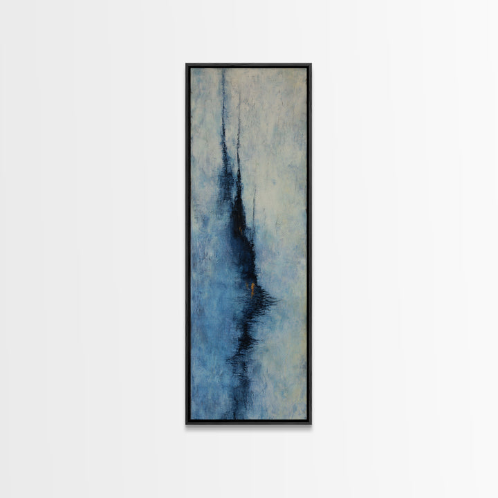 Burnt Orange Canyon Abstraction Framed Canvas Print, Monochrome Art, Modern Decor, Living Room Decor, Oil Painting, Mono, MON-1x3-4