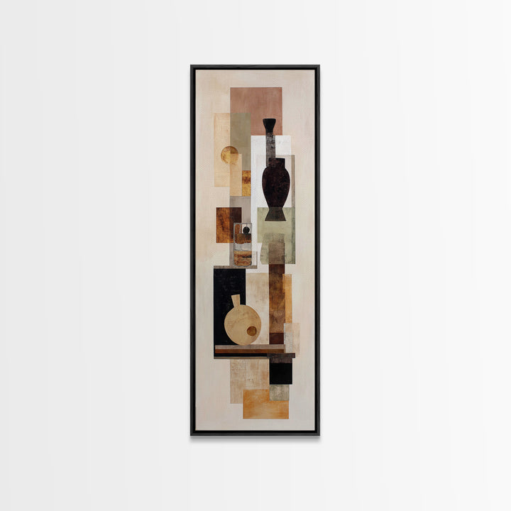 Brown Leather and Whiskey Still Life Framed Canvas Print, Monochrome Art, Printable Art, Living Room Decor, Fine Art, Mono, MON-1x3-83