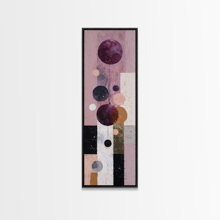 Purple Night Sky Canvas Print, Monochrome Art, Wallpaper Mural, Living Room Decor, Watercolor Art, Mono, Textured Painting, MON-1x3-99