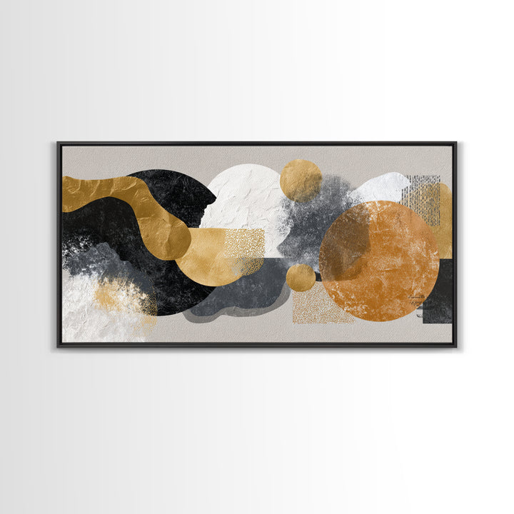 Ivory White Plaster Texture Composition Canvas Print, Monochrome Art, Printable Wall Art, Living Room Decor, Fine Art, Mono, MON-2x1-73
