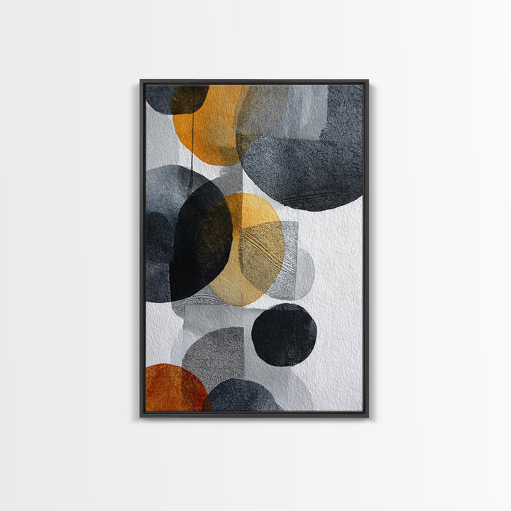 Black Ink Abstract Canvas Print, Monochrome Art, Luxury Decor, Living Room Decor, Abstract Art, Mono, Printable Wall Art, MON-2x3-14