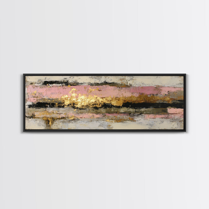 Gold Tonal Sunburst Medallion Canvas Print, Monochrome Art, Wall Art, Living Room Decor, Fine Art, Mono, Abstract Art, MON-3x1-30