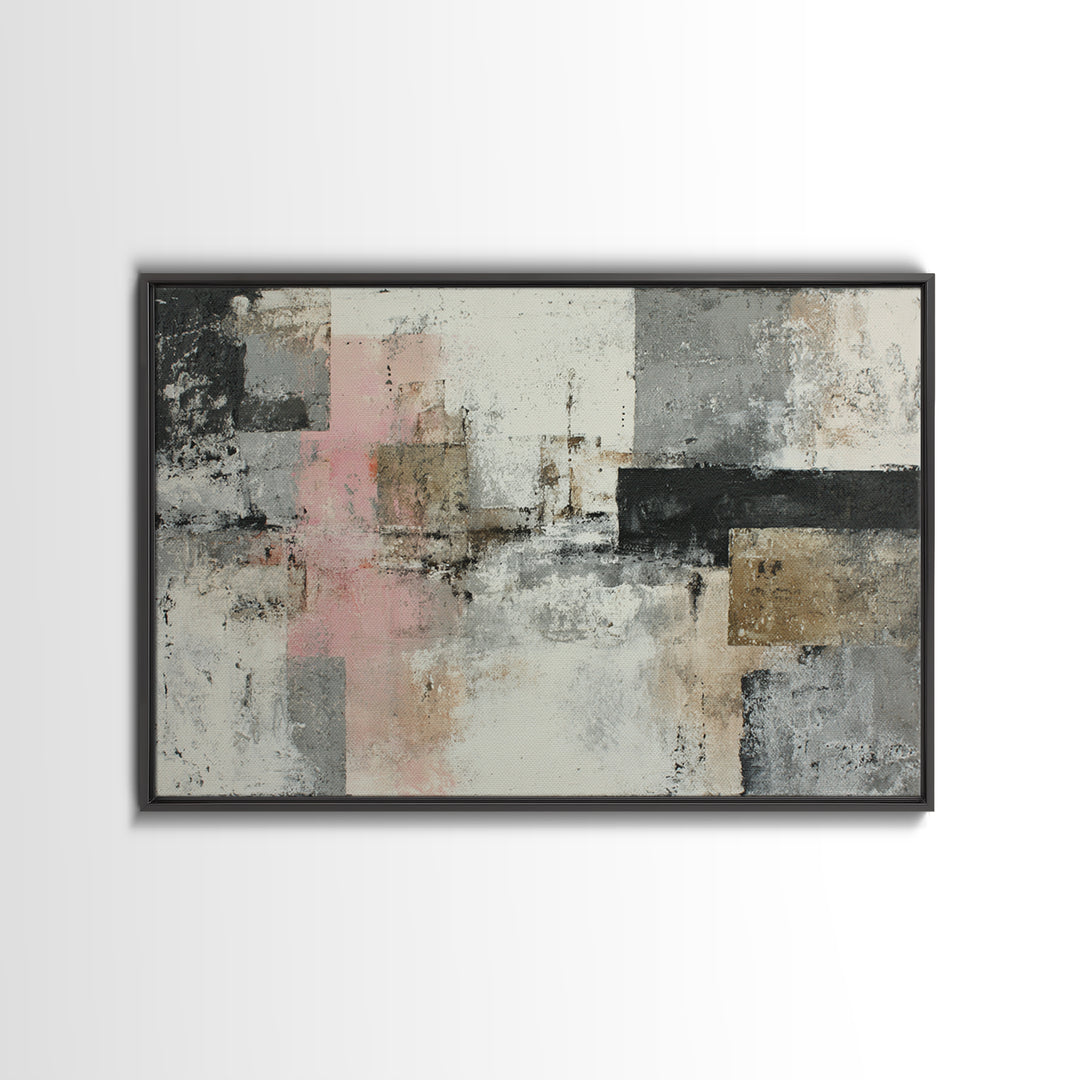 Black Ink Abstract Canvas Print, Monochrome Art, Printable Art, Living Room Decor, Abstract Art, Mono, Minimalist Wall Art, MON-3x2-34