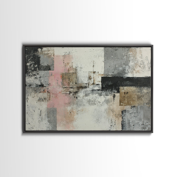 Black Ink Abstract Canvas Print, Monochrome Art, Printable Art, Living Room Decor, Abstract Art, Mono, Minimalist Wall Art, MON-3x2-34