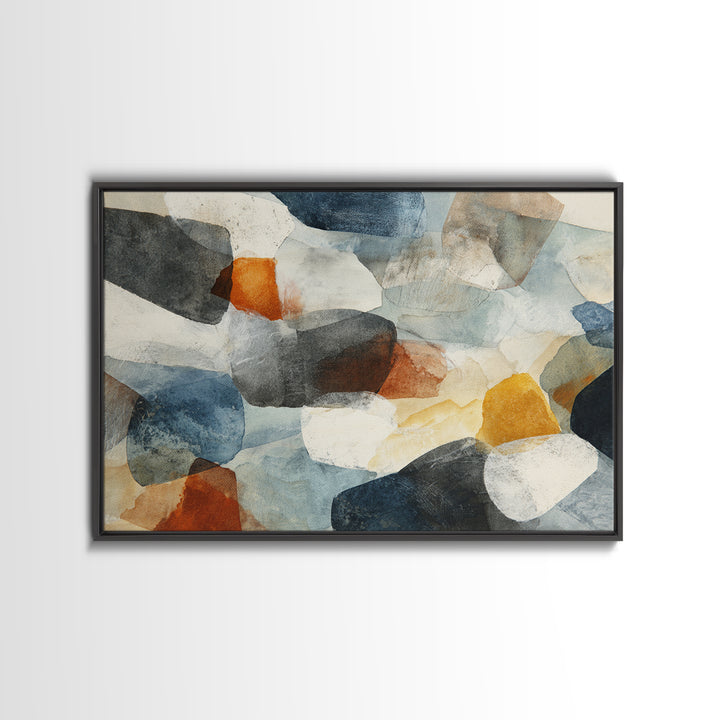Black Ink Abstract Canvas Print, Monochrome Art, Printable Art, Living Room Decor, Abstract Art, Mono, Minimalist Wall Art, MON-3x2-58