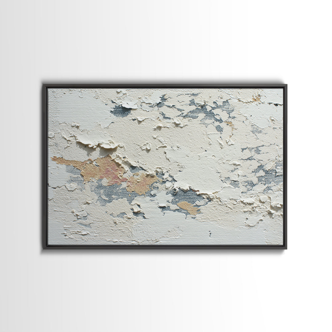 Cream on Cream Minimalist Forms Canvas Print, Monochrome Art, Dopamine Decor, Living Room Decor, Fine Art, Mono, Modern Decor, MON-3x2-98