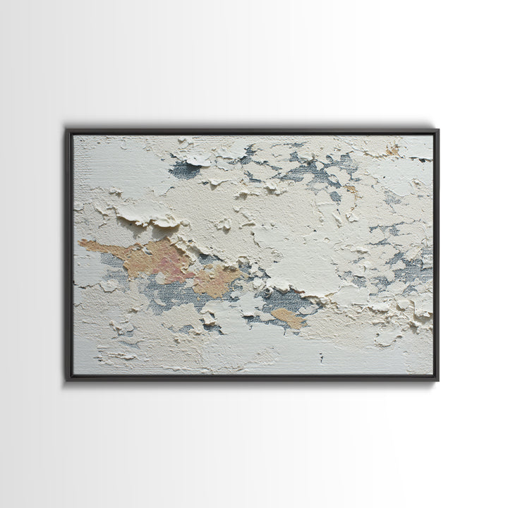 Cream on Cream Minimalist Forms Canvas Print, Monochrome Art, Dopamine Decor, Living Room Decor, Fine Art, Mono, Modern Decor, MON-3x2-98