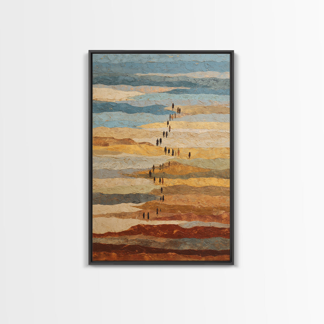 Sahara Dune Waves Framed Canvas Print, Moroccan Art, Gallery Decor, Living Room Decor, Fine Art, Marrakesh, Home Decor, MOR-2x3-28