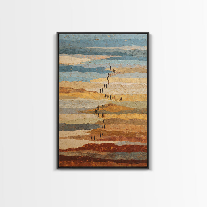 Sahara Dune Waves Framed Canvas Print, Moroccan Art, Gallery Decor, Living Room Decor, Fine Art, Marrakesh, Home Decor, MOR-2x3-28