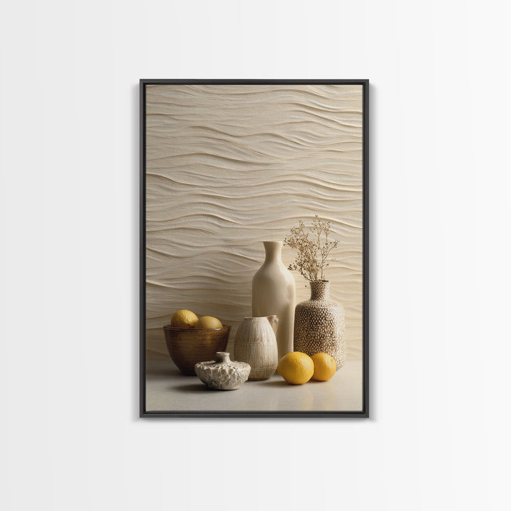 Sahara Dune Waves Framed Canvas Print, Moroccan Art, Boho Wall Art, Living Room Decor, Fine Art, Marrakesh, Map Wall Art, MOR-2x3-52