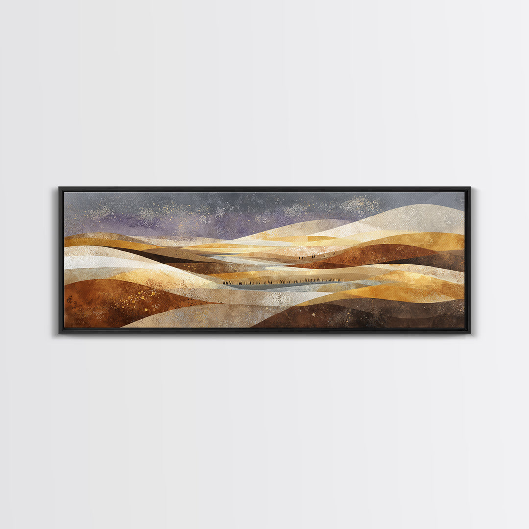 Sahara Dune Waves Canvas Print, Moroccan Art, Neutral Decor, Living Room Decor, Fine Art, Marrakesh, Wall Decor, Art Prints, MOR-3x1-36