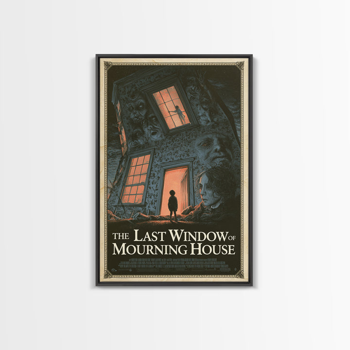 The Last Window Of Mourning House, English Language Horror Movie Poster, Gothic Nightmare Art, Classic Monster Poster
