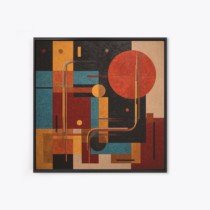 Abstract Rhythm Lines Like Painted Music Canvas Print, Music Studio Art, Neutral Decor, Studio Decor, Abstract Art, Rhythm, MSA-1x1-95