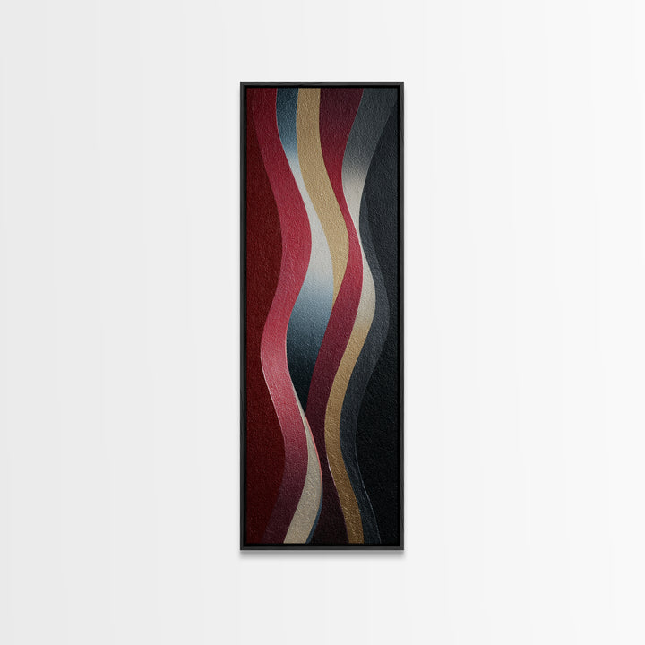 Abstract Rhythm Lines Like Painted Music Canvas Print, Music Studio Art, Wall Art, Studio Decor, Abstract Art, Rhythm, MSA-1x3-35