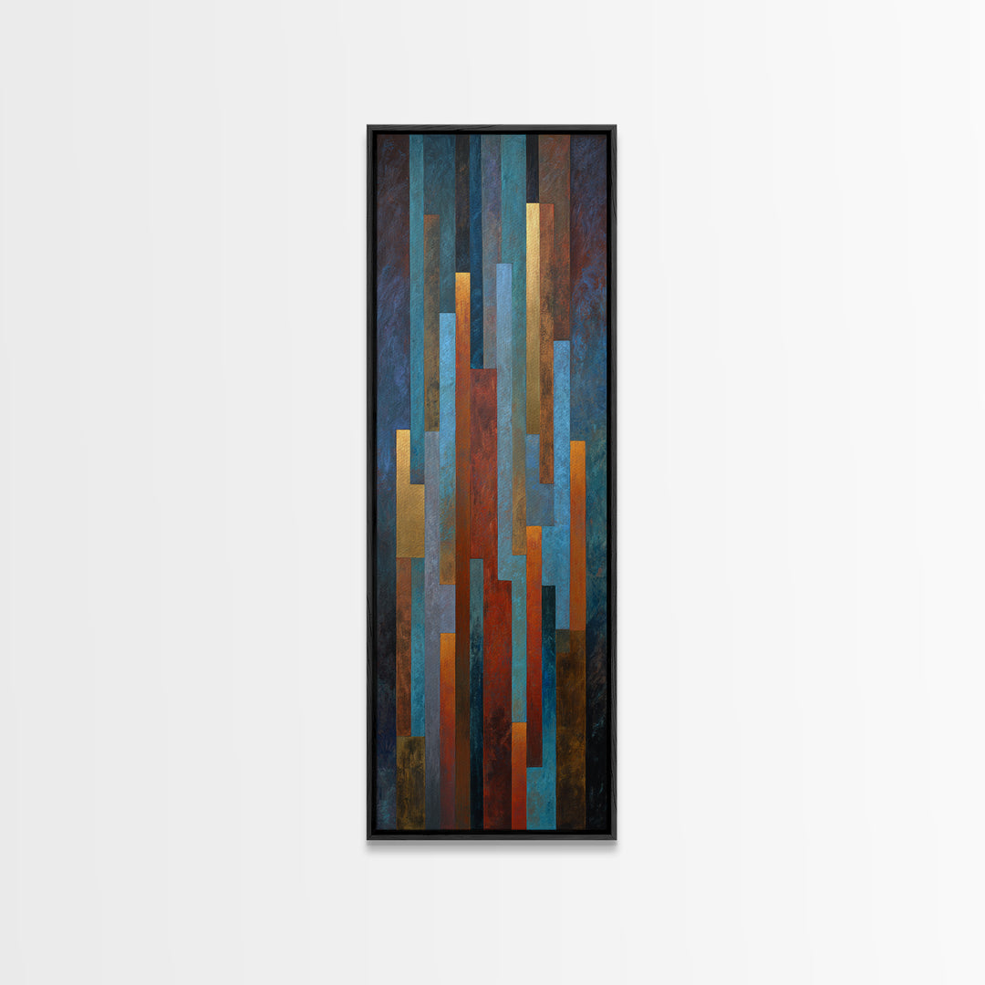 Abstract Rhythm Lines Like Painted Music Canvas Print, Music Studio Art, Music Poster, Studio Decor, Fine Art, Rhythm, MSA-1x3-59
