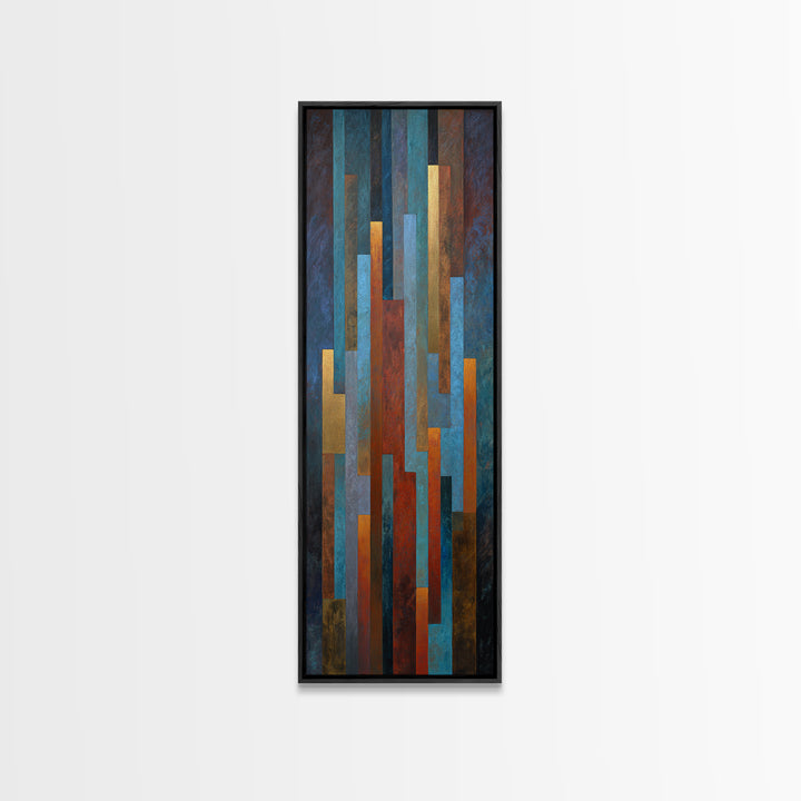 Abstract Rhythm Lines Like Painted Music Canvas Print, Music Studio Art, Music Poster, Studio Decor, Fine Art, Rhythm, MSA-1x3-59