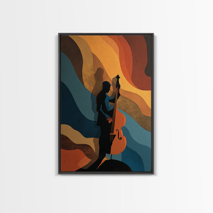 Abstract Sound Wave Framed Canvas Print, Music Studio Art, Minimalist Decor, Studio Decor, Fine Art, Rhythm, Scripture Wall Art, MSA-2x3-12